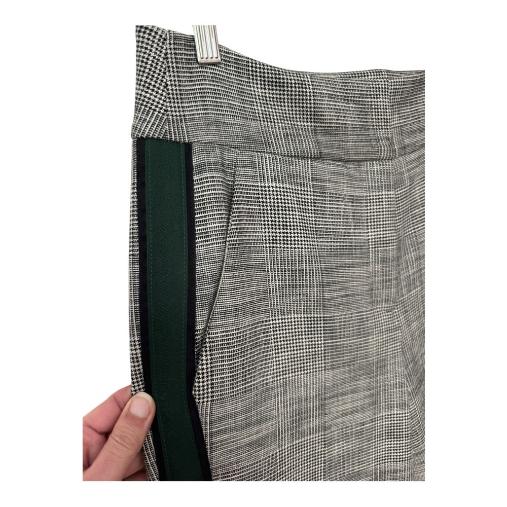 VERONICA BEARD | $395 Cormac Glen Plaid Cropped Trouser in Grey Motif, Size 6 - Picture 7 of 13